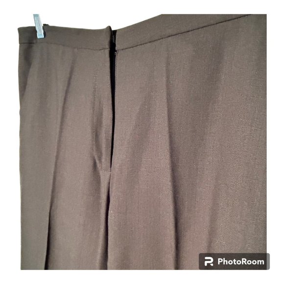 100% Wool Eileen Fisher Deep Olive Green Pantsuit Size M Excellent Condition! - Picture 6 of 7